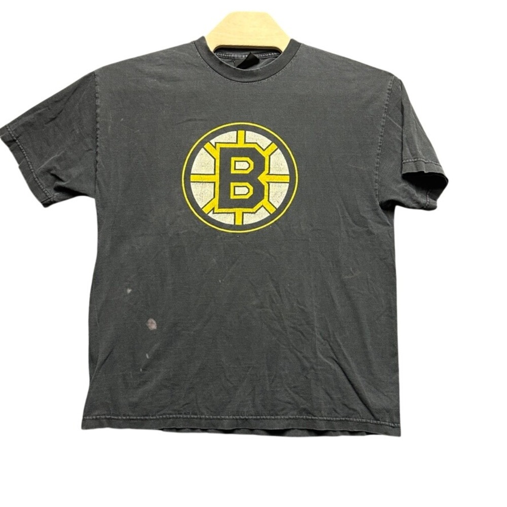 Old Time Sports Boston Bruins T-Shirt Mens XL Black NHL Hockey Made in USA